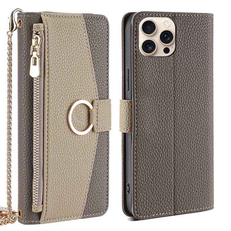 Crossbody Litchi Texture Leather Phone Case