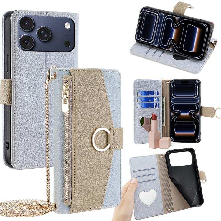Crossbody Litchi Texture Leather Phone Case