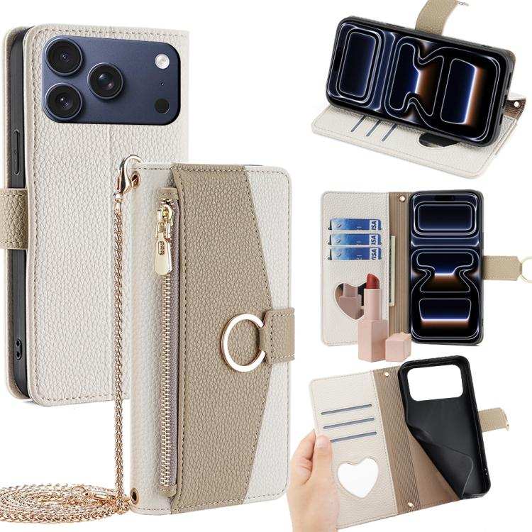 Crossbody Litchi Texture Leather Phone Case