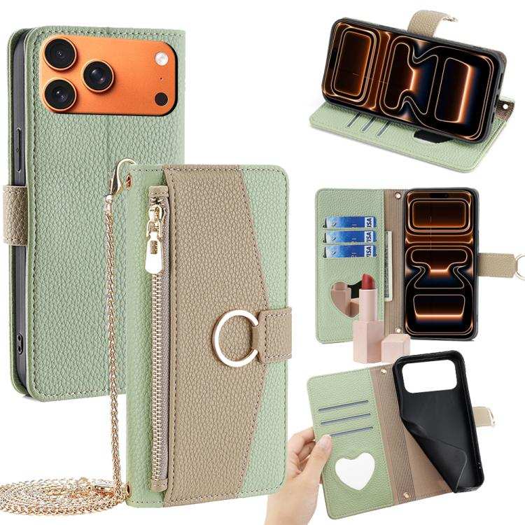 Crossbody Litchi Texture Leather Phone Case