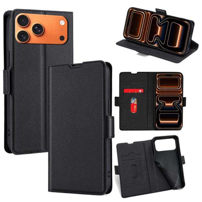 Ultra-thin Voltage Side Buckle Horizontal Flip Leather Phone Case