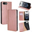 Gloss Oil Solid Color Magnetic Leather Phone Case