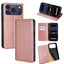 Gloss Oil Solid Color Magnetic Leather Phone Case