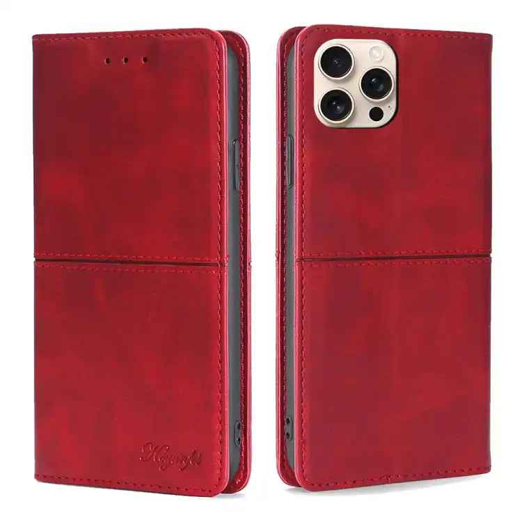 Cow Texture Magnetic Leather Phone Case