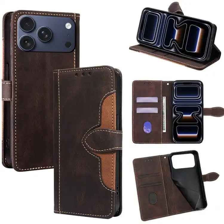 Skin Feel Magnetic Buckle Leather Phone Case
