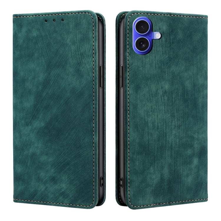 RFID Anti-theft Brush Magnetic Leather Phone Case