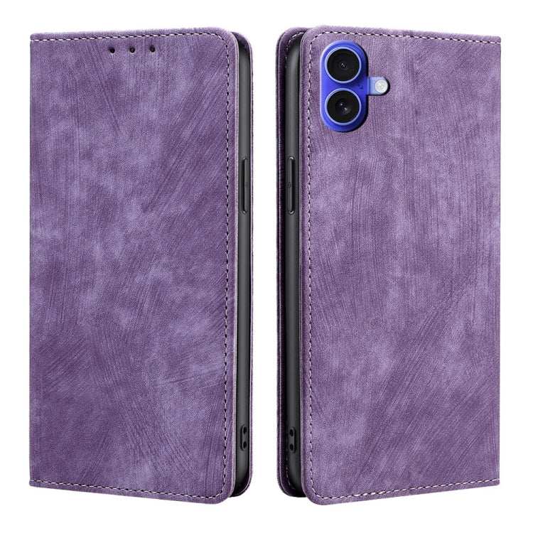 RFID Anti-theft Brush Magnetic Leather Phone Case