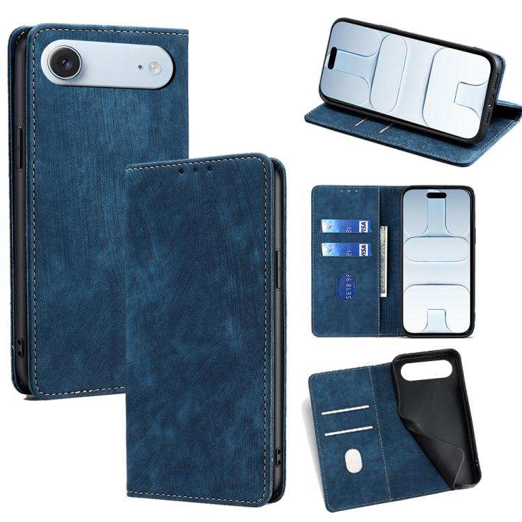 RFID Anti-theft Brush Magnetic Leather Phone Case