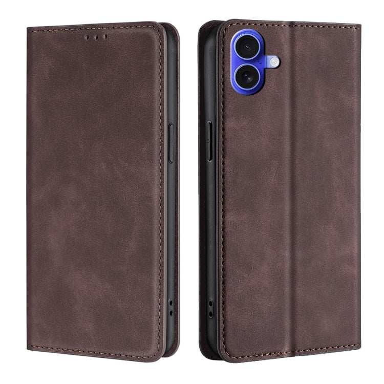 Skin Feel Magnetic Leather Phone Case