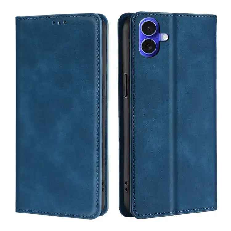 Skin Feel Magnetic Leather Phone Case