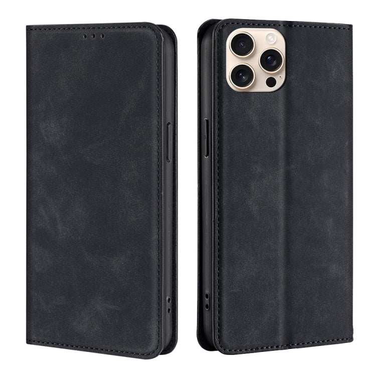 Skin Feel Magnetic Leather Phone Case