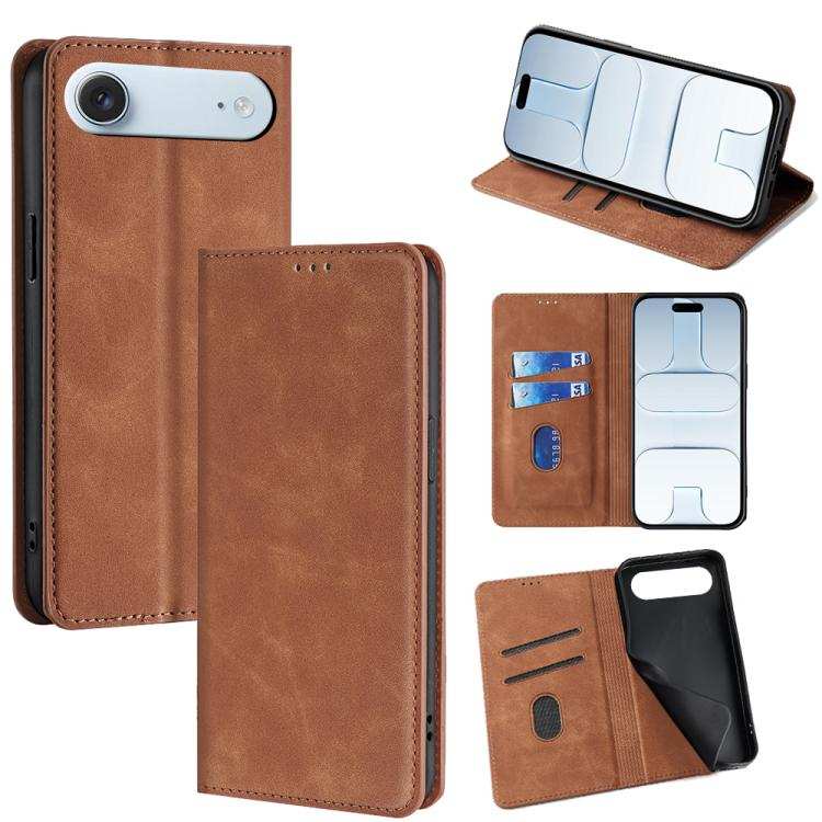 Skin Feel Magnetic Leather Phone Case