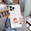 Christmas Painted Pattern TPU Transparent Phone Case