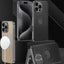 GKK Plating Leather Wave MagSafe Phone Case