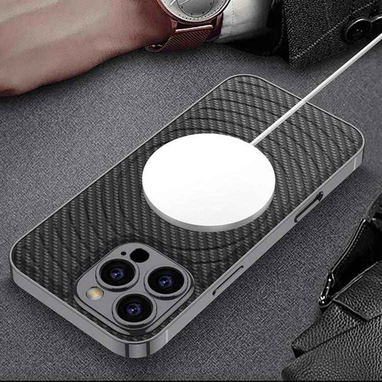 GKK Plating Leather Wave MagSafe Phone Case