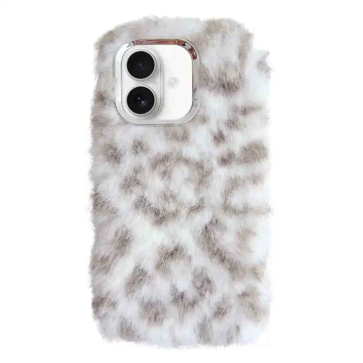 Leopard Print Plush TPU Phone Case