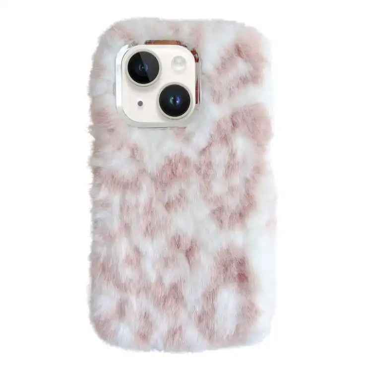 Leopard Print Plush TPU Phone Case