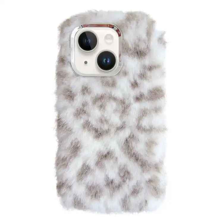 Leopard Print Plush TPU Phone Case