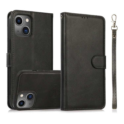 Calf Texture 2 in 1 Detachable Magnetic Back Cover Leather Case