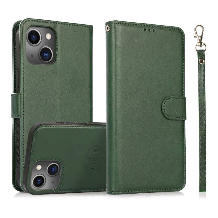 Calf Texture 2 in 1 Detachable Magnetic Back Cover Leather Case