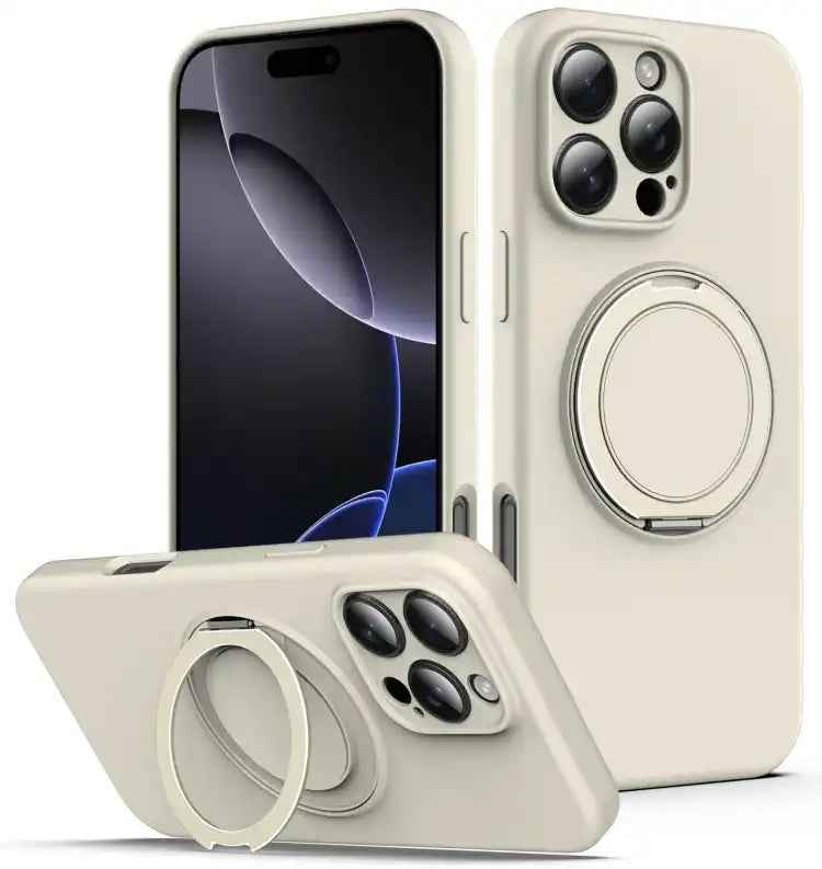 Liquid Silicone MagSafe Phone Case with Rotating Holder
