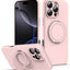 Liquid Silicone MagSafe Phone Case with Rotating Holder