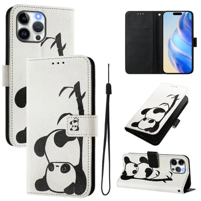 Art Colored Drawing Pattern Leather Phone Case