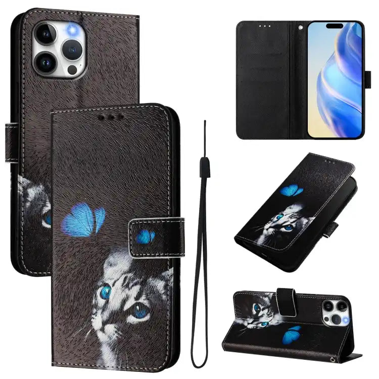 Art Colored Drawing Pattern Leather Phone Case