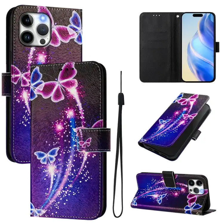 Art Colored Drawing Pattern Leather Phone Case