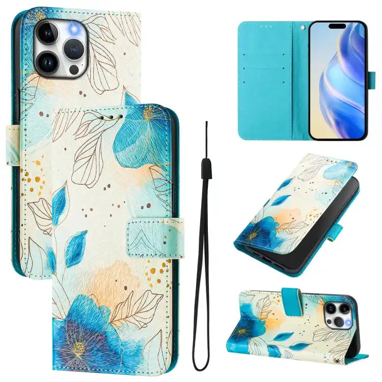 Art Colored Drawing Pattern Leather Phone Case