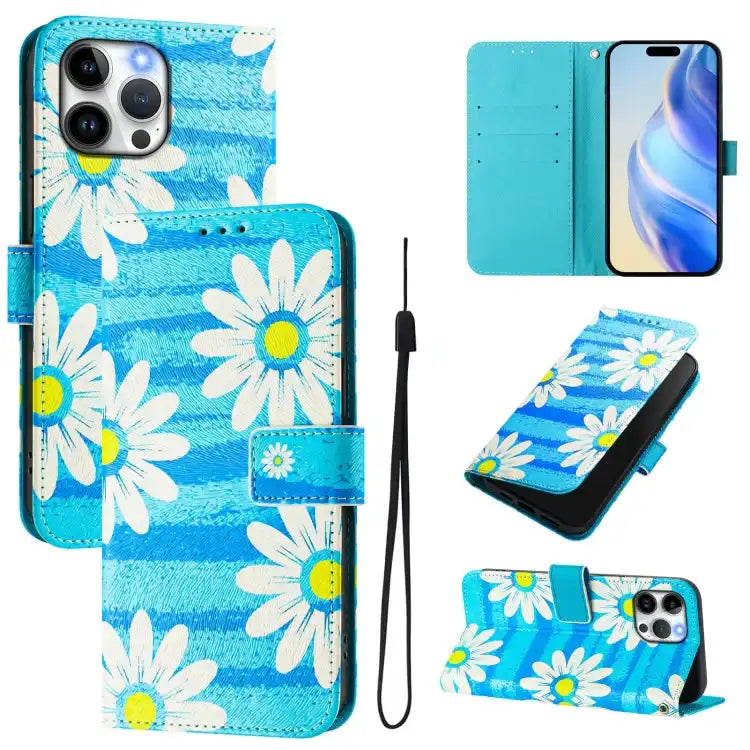 Art Colored Drawing Pattern Leather Phone Case