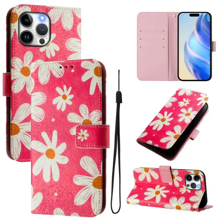 Art Colored Drawing Pattern Leather Phone Case
