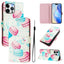Art Colored Drawing Pattern Leather Phone Case