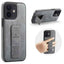 Fierre Shann Oil Wax Cow Leather Holder Back Phone Case
