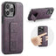 Fierre Shann Oil Wax Cow Leather Holder Back Phone Case
