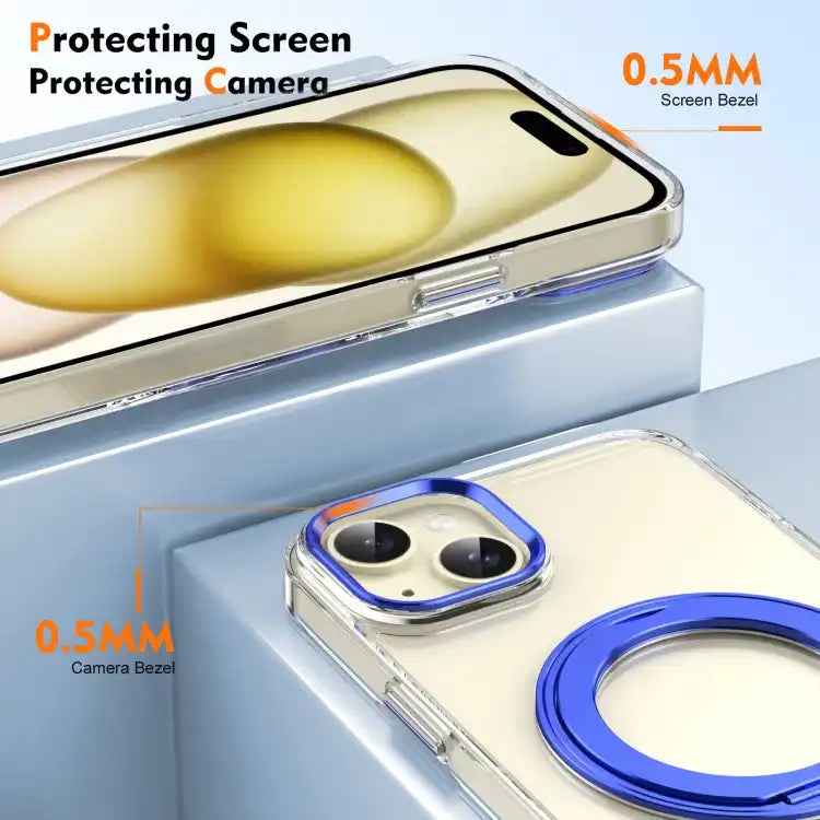 Ice-Cold Rotating Ring Holder PC MagSafe Phone Case