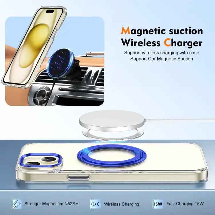 Ice-Cold Rotating Ring Holder PC MagSafe Phone Case