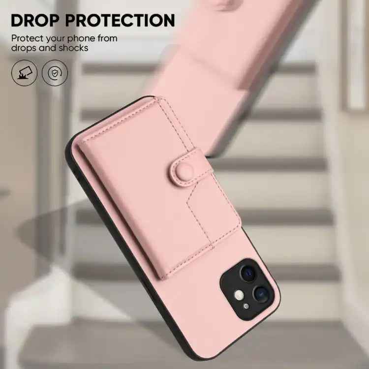 Button Card Bag RFID Anti-theft Phone Case