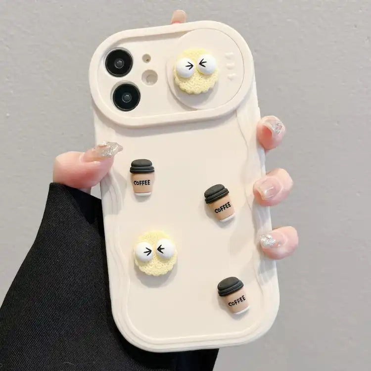 Briquettes Sliding Camshield 3D Coffee TPU Phone Case