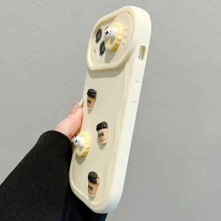 Briquettes Sliding Camshield 3D Coffee TPU Phone Case