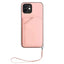Skin Feel Four Card Slots Phone Case with Wrist Strap