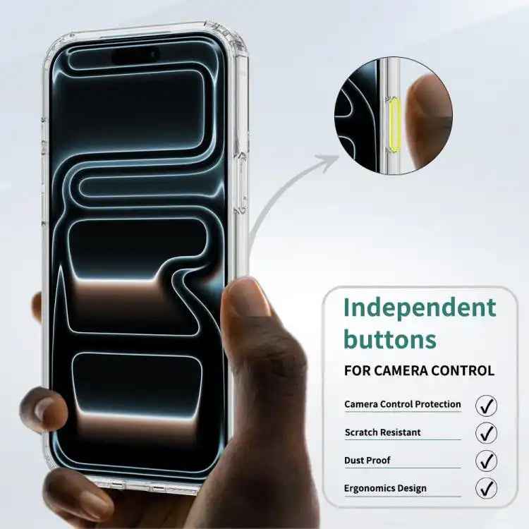 Camera Control Button Integrated MagSafe Clear Phone Case
