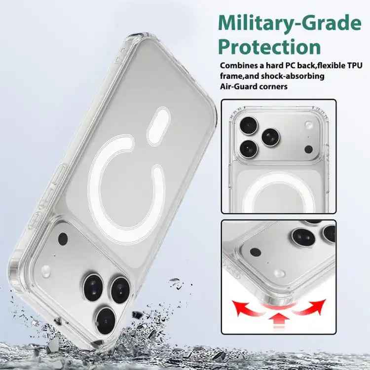 Camera Control Button Integrated MagSafe Clear Phone Case