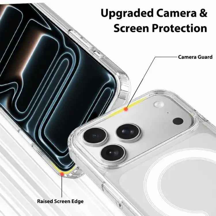 Camera Control Button Integrated MagSafe Clear Phone Case