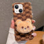 Doll Plush PU Hybrid PC Phone Case