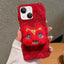 Doll Plush PU Hybrid PC Phone Case