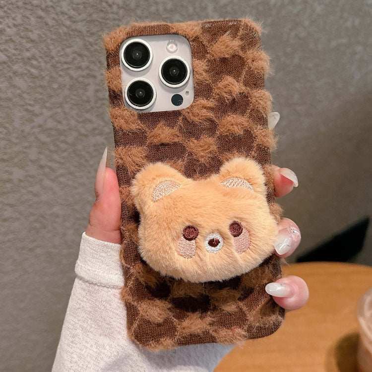 Doll Plush PU Hybrid PC Phone Case