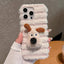 Doll Plush PU Hybrid PC Phone Case