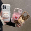 Doll Plush PU Hybrid PC Phone Case