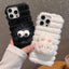 Doll Plush PU Hybrid PC Phone Case